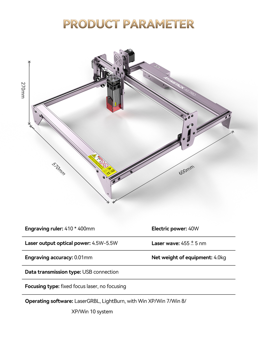 Uumlberholte-ATOMSTACK-A5-PRO-40W-Lasergraviermaschine-mit-55W-optischer-Leistung410x400mm-Flaumlche-2023870-25